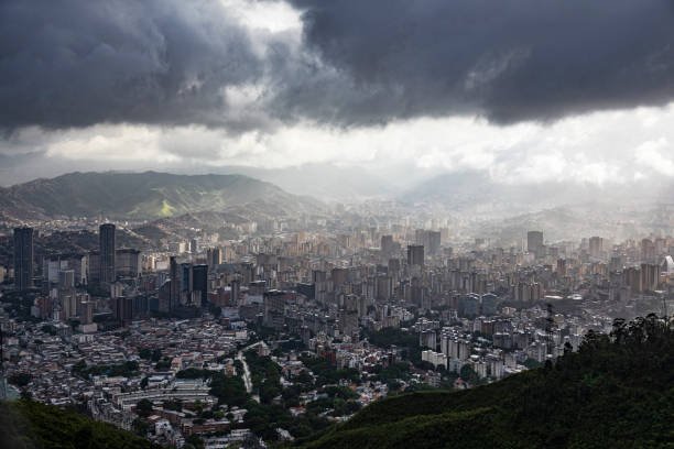 Caracas city from Avila hill. Venezuela